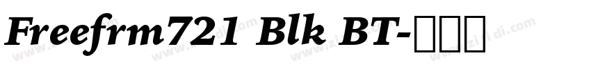 Freefrm721 Blk BT字体转换